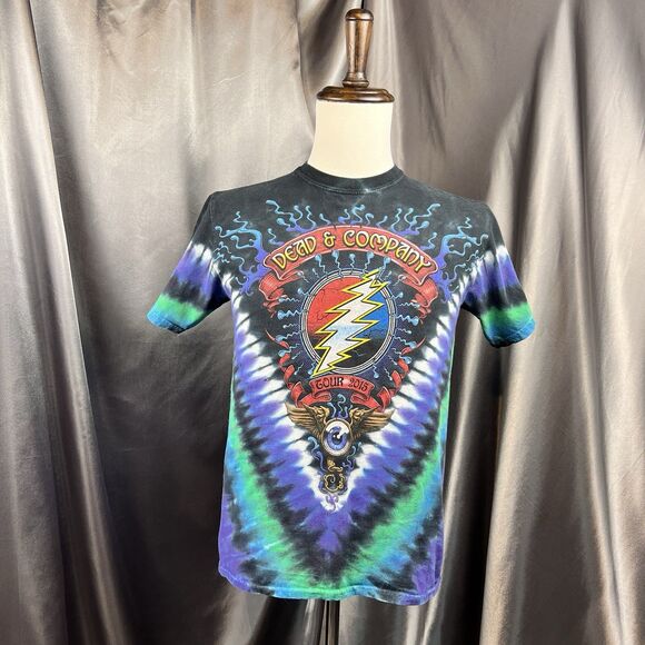Vintage Grateful Dead 2015 Tie Dye S Tour Shirt Dead & Company Concert Date Tee - Picture 1 of 15